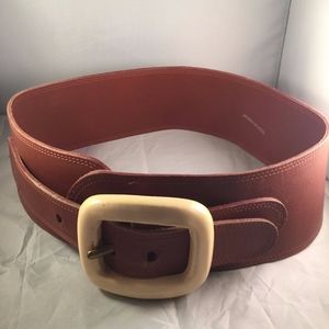 WIDE BROWN DESIGNER BELT